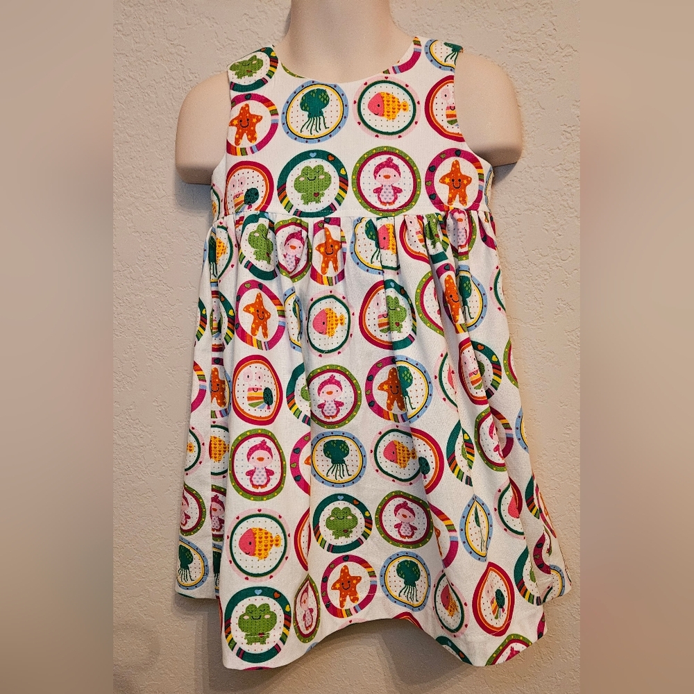 Vibrant Patterned Kids Dress